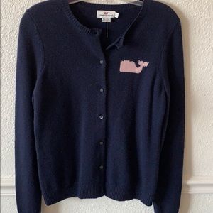 100% cashmere  vineyard vines cardigan small